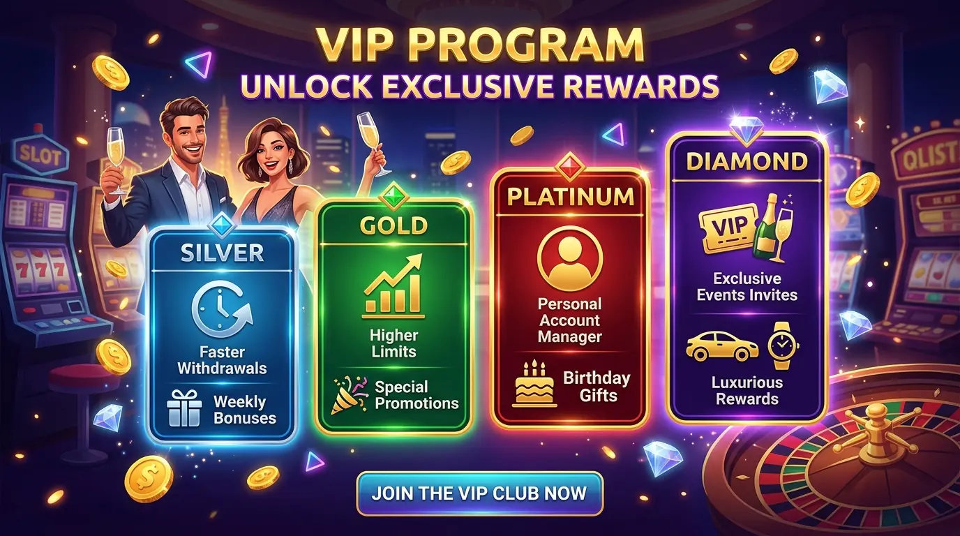 Monsino casino VIP-förmåner
